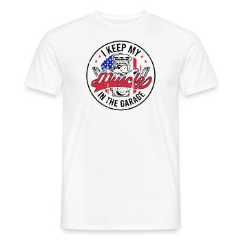 Muscel Car V8 Turbocharger Truck Rennwagen - Männer T-Shirt - Weiß - Vorne - AI Model Male 178 dark (178cm)