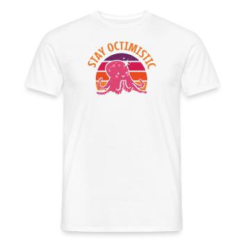 Octopus Octopus Sea Tentacle Octopus Octopus Octopus - Men's T-Shirt - white - Front - AI Model Male 178 dark (178cm)