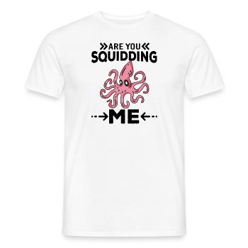 Tintenfisch Krake Oktopus Meer Tentakel Kraken - Männer T-Shirt - Weiß - Vorne - AI Model Male 178 dark (178cm)