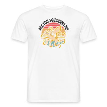 Poulpe Poulpe Tentacule de mer Poulpe Poulpe Poulpe Poulpe - T-shirt homme - blanc - Devant - AI Model Male 178 dark (178cm)