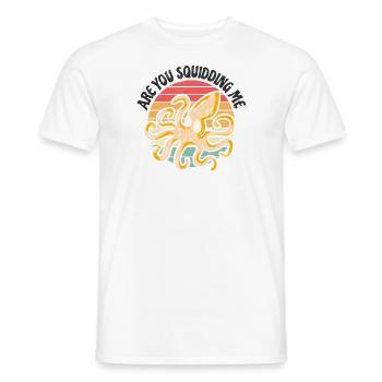 Poulpe Poulpe Tentacule de mer Poulpe Poulpe Poulpe Poulpe - T-shirt homme - blanc - Devant - AI Model Male 178 dark (178cm)