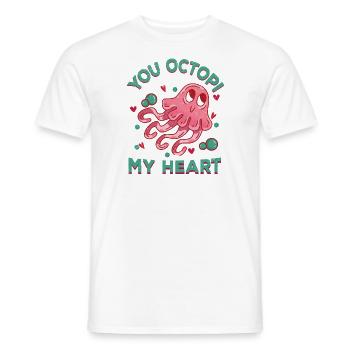 Octopus Octopus Sea Tentacle Octopus Octopus Octopus - Men's T-Shirt - white - Front - AI Model Male 178 dark (178cm)