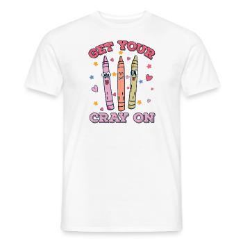 Enseignant du primaire Éducateur de maternelle - T-shirt homme - blanc - Devant - AI Model Male 178 dark (178cm)
