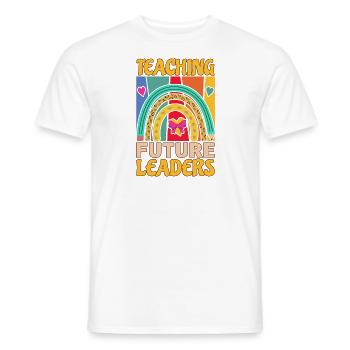 Primary School Teacher Kindergarten Educator - Men's T-Shirt - white - Front - AI Model Male 178 dark (178cm)