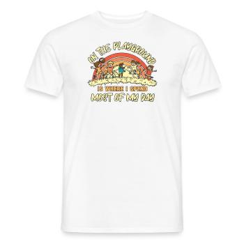 Primary School Teacher Kindergarten Educator - Men's T-Shirt - white - Front - AI Model Male 178 dark (178cm)
