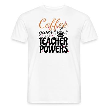 Primary School Teacher Kindergarten Educator - Men's T-Shirt - white - Front - AI Model Male 178 dark (178cm)