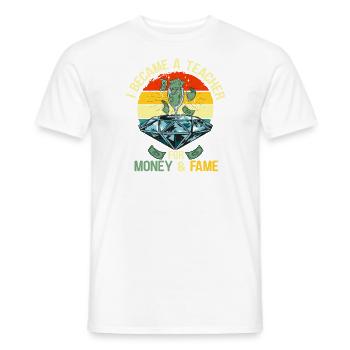 Primary School Teacher Kindergarten Educator - Men's T-Shirt - white - Front - AI Model Male 178 dark (178cm)