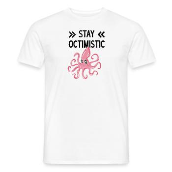 Octopus Octopus Sea Tentacle Octopus Octopus Octopus - Men's T-Shirt - white - Front - AI Model Male 178 dark (178cm)