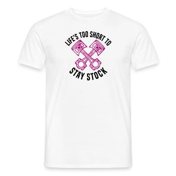 Muscel Car V8 Turbocompresseur Tuning Racing Car - T-shirt homme - blanc - Devant - AI Model Male 178 dark (178cm)