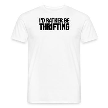 Magasin d’occasion Eco Hipster d’occasion - T-shirt homme - blanc - Devant - AI Model Male 178 dark (178cm)
