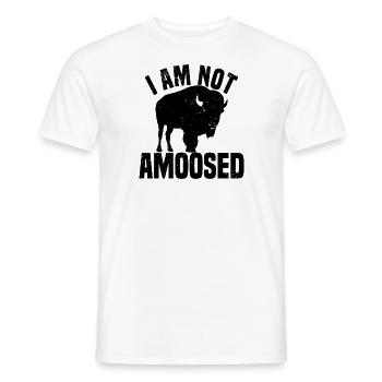 Buffle Bison Buffle Amérindien - T-shirt homme - blanc - Devant - AI Model Male 178 dark (178cm)