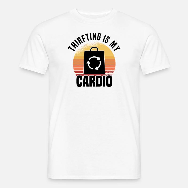 Secondhandladen Secondhand Öko Hipster Gebraucht - Männer T-Shirt - Weiß