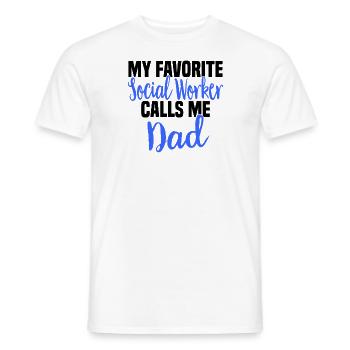 Sozialarbeit Sozialarbeiter Soziale Arbeit Papa - Männer T-Shirt - Weiß - Vorne - AI Model Male 178 dark (178cm)