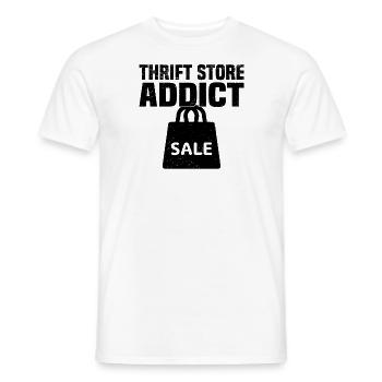 Magasin d’occasion Eco Hipster d’occasion - T-shirt homme - blanc - Devant - AI Model Male 178 dark (178cm)