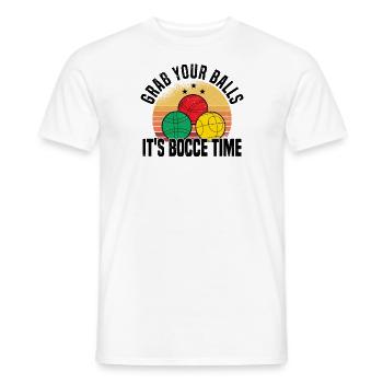 Boccia Petanque Boule Boccia Player Lyonnais - Men's T-Shirt - white - Front - AI Model Male 178 dark (178cm)