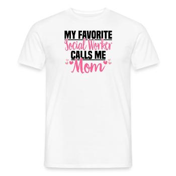 Sozialarbeit Sozialarbeiter Soziale Arbeit Mama - Männer T-Shirt - Weiß - Vorne - AI Model Male 178 dark (178cm)