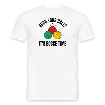 Boccia Petanque Boule Boccia Player Lyonnais - Men's T-Shirt - white - Front - AI Model Male 178 dark (178cm)