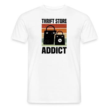 Magasin d’occasion Eco Hipster d’occasion - T-shirt homme - blanc - Devant - AI Model Male 178 dark (178cm)