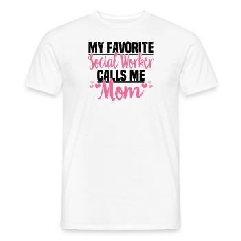 Sozialarbeit Sozialarbeiter Soziale Arbeit Mama - Männer T-Shirt - Weiß - Vorne - AI Model Male 178 dark (178cm)