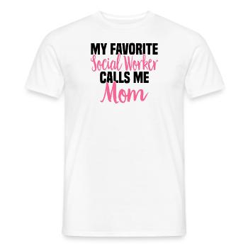 Sozialarbeit Sozialarbeiter Soziale Arbeit Mama - Männer T-Shirt - Weiß - Vorne - AI Model Male 178 dark (178cm)