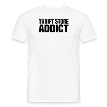 Magasin d’occasion Eco Hipster d’occasion - T-shirt homme - blanc - Devant - AI Model Male 178 dark (178cm)
