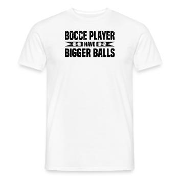 Boccia Petanque Boule Bocciaspieler Lyonnais - Männer T-Shirt - Weiß - Vorne - AI Model Male 178 dark (178cm)