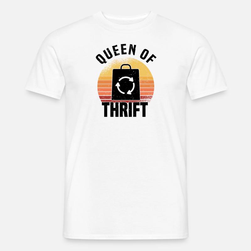 Secondhandladen Secondhand Öko Hipster Gebraucht - Männer T-Shirt - Weiß