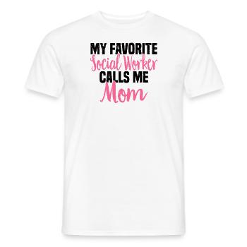 Sozialarbeit Sozialarbeiter Soziale Arbeit Mama - Männer T-Shirt - Weiß - Vorne - AI Model Male 178 dark (178cm)