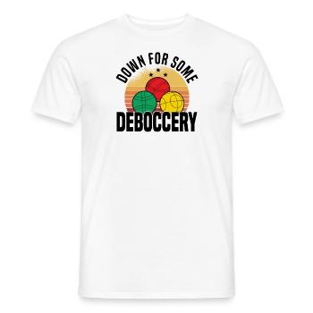 Boccia Petanque Boule Bocciaspieler Lyonnais - Männer T-Shirt - Weiß - Vorne - AI Model Male 178 dark (178cm)