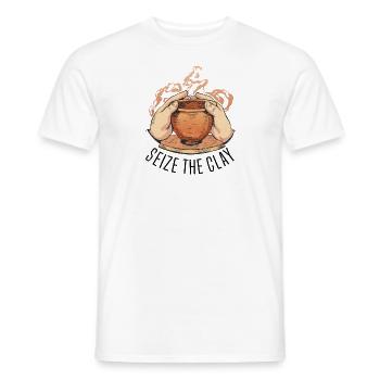 Poterie Argile Poterie Cours Poterie Poterie - T-shirt homme - blanc - Devant - AI Model Male 178 dark (178cm)