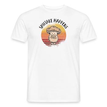 Cueilleur de champignons Chasseurs de champignons Amateurs de champignons Champignons Ferme de champignons - T-shirt homme - blanc - Devant - AI Model Male 178 dark (178cm)