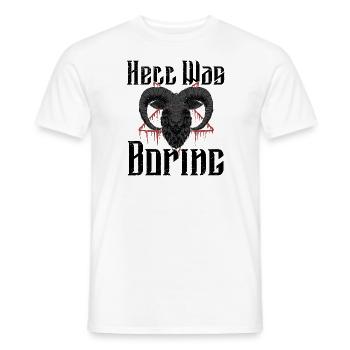 Satan Belzébuth Diable Gothique Pentagramme Mystique - T-shirt homme - blanc - Devant - AI Model Male 178 dark (178cm)