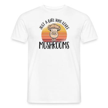 Mushroom Picker Mushroom Mushroom Hunters Mushroom Lovers Mushroom Farm - Men's T-Shirt - white - Front - AI Model Male 178 dark (178cm)
