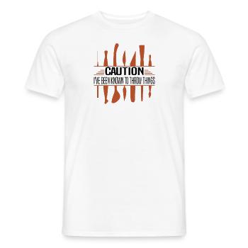 Poterie Argile Cours de poterie Poterie Getöpfert - T-shirt homme - blanc - Devant - AI Model Male 178 dark (178cm)