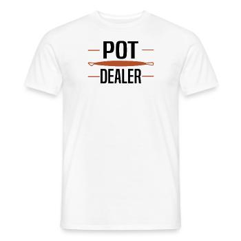 Poterie Argile Poterie Cours Poterie Poterie - T-shirt homme - blanc - Devant - AI Model Male 178 dark (178cm)