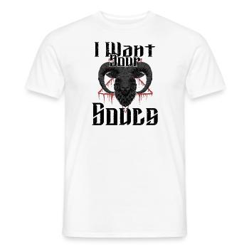 Satan Belzébuth Diable Gothique Pentagramme Mystique - T-shirt homme - blanc - Devant - AI Model Male 178 dark (178cm)