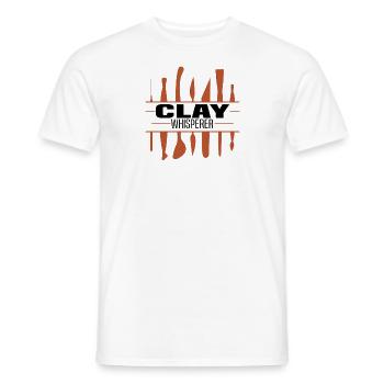 Poterie Argile Cours de poterie Poterie Poterie - T-shirt homme - blanc - Devant - AI Model Male 178 dark (178cm)