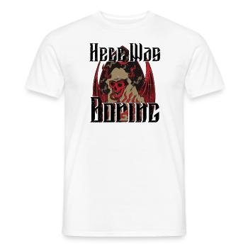 Satan Belzébuth Diable Gothique Pentagramme Mystique - T-shirt homme - blanc - Devant - AI Model Male 178 dark (178cm)