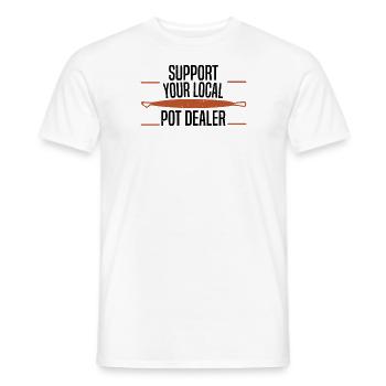 Poterie Argile Cours de poterie Poterie Poterie - T-shirt homme - blanc - Devant - AI Model Male 178 dark (178cm)