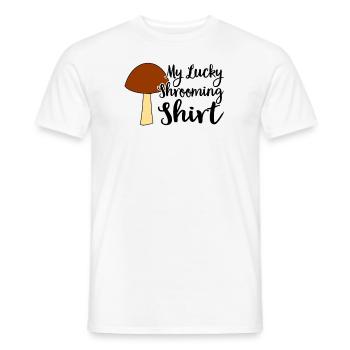 Pilzsammler Pilz Pilzjäger Pilzliebhaber Pilzfarm - Männer T-Shirt - Weiß - Vorne - AI Model Male 178 dark (178cm)
