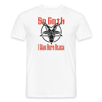 Satan Beelzebub Teufel Gothic Pentagram Mystisch - Männer T-Shirt - Weiß - Vorne - AI Model Male 178 dark (178cm)