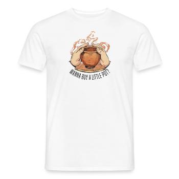 Poterie Argile Cours de poterie Poterie Poterie - T-shirt homme - blanc - Devant - AI Model Male 178 dark (178cm)