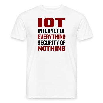 Internet Of Things IOT Programmierer Admin IT - Männer T-Shirt - Weiß - Vorne - AI Model Male 178 dark (178cm)