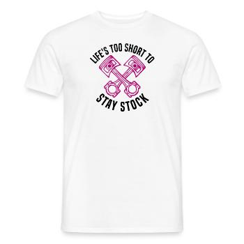 Muscel Car V8 Turbocharger Tuning Rennwagen - Männer T-Shirt - Weiß - Vorne - AI Model Male 178 dark (178cm)