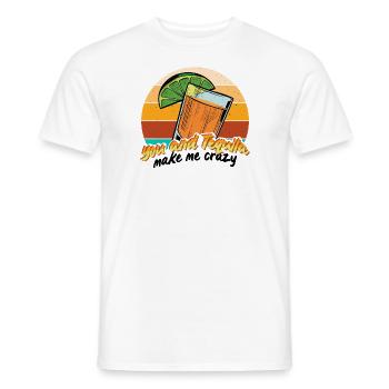 Tequila Alkohol Mexikanisch Mexiko Latino - Männer T-Shirt - Weiß - Vorne - AI Model Male 178 dark (178cm)