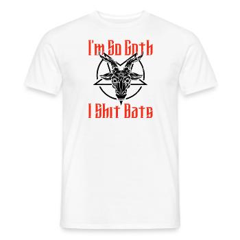 Satan Beelzebub Teufel Gothic Pentagram Mystisch - Männer T-Shirt - Weiß - Vorne - AI Model Male 178 dark (178cm)