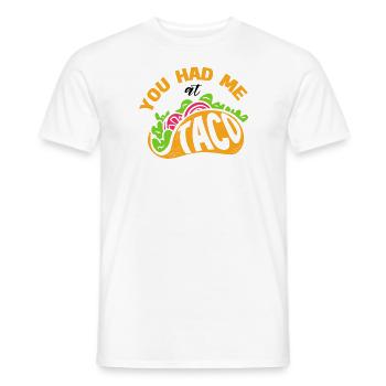 Taco Somberero Mexikanisch Mexiko Latino - Männer T-Shirt - Weiß - Vorne - AI Model Male 178 dark (178cm)