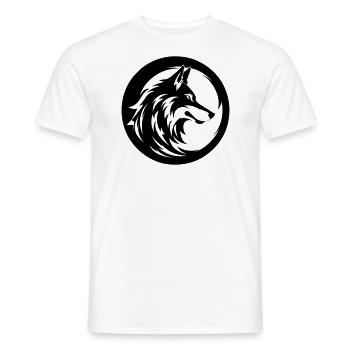 Loup - T-shirt homme - blanc - Devant - AI Model Male 178 dark (178cm)