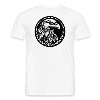 Eagle - Men's T-Shirt - white - Front - AI Model Male 178 dark (178cm)
