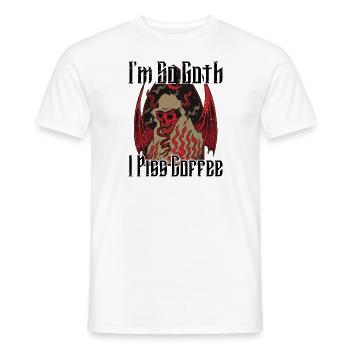 Satan Belzébuth Diable Gothique Pentagramme Mystique - T-shirt homme - blanc - Devant - AI Model Male 178 dark (178cm)